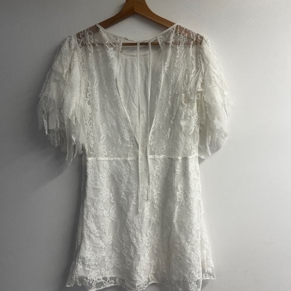 Free People Songbird mini lace dress size medium fits xs-m retails for $248 - Picture 7 of 7